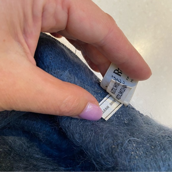 Rare Made in Scotland RANNOCH DESIGNS Mohair Wool Cape w equestrian vibe - Picture 5 of 9